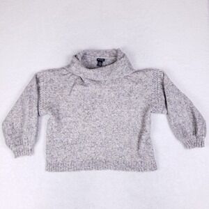 Max Edition Cowl‎ Neck Heather Gray Sweater XL Cozy Soft Knit Fall Winter